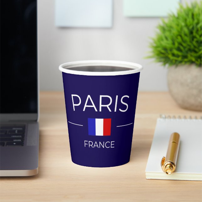 Paris France Paper Cups (Insitu)