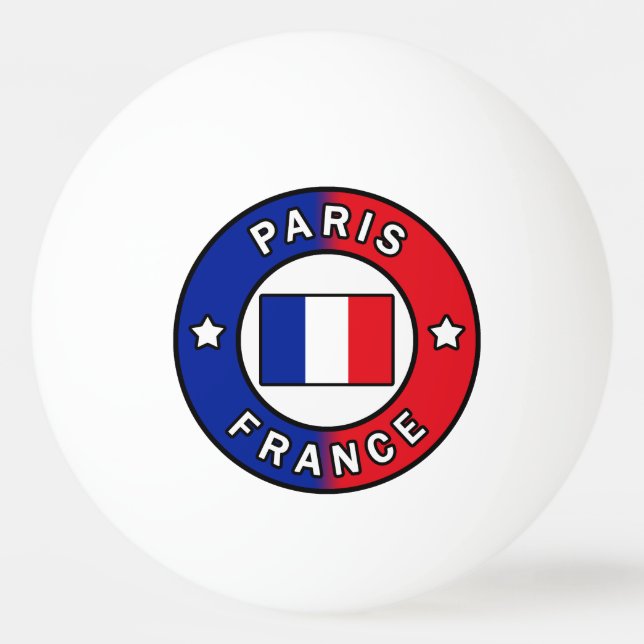 Paris France Ping Pong Ball (Front)