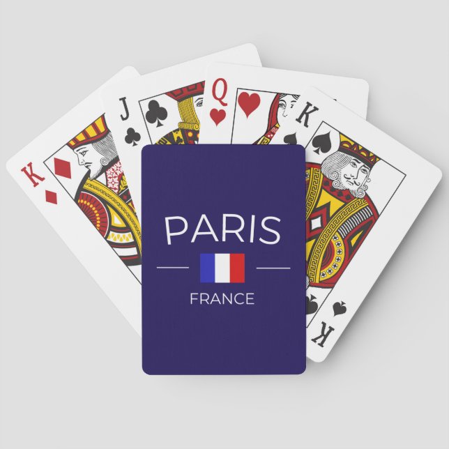 Paris France Playing Cards (Back)