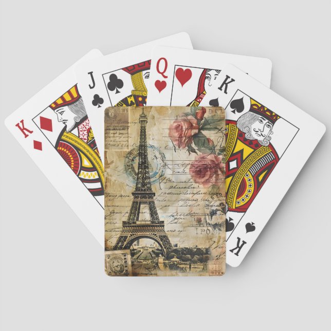 Paris France Playing Cards (Back)