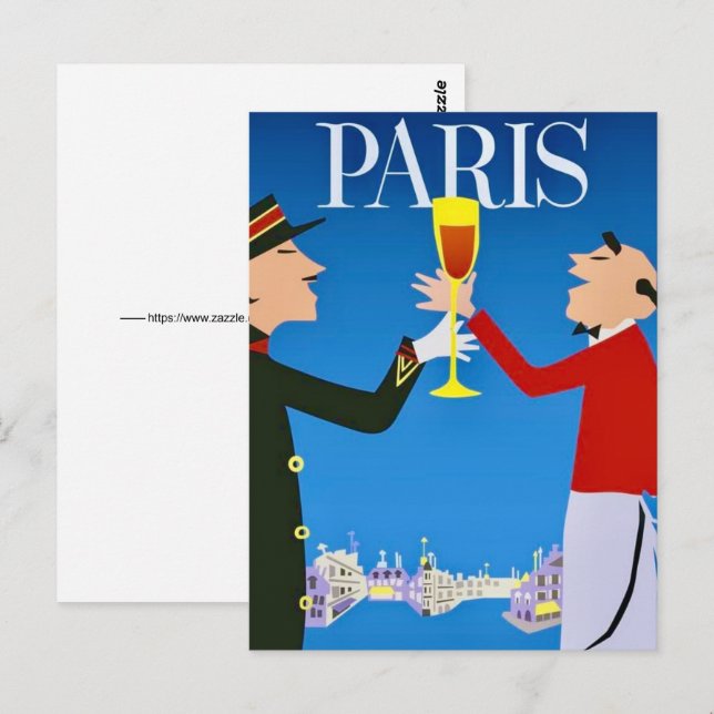 Paris France Postcard (Front/Back)