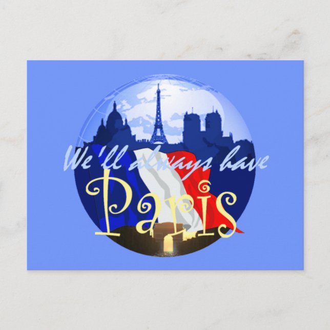 PARIS France Postcard (Front)
