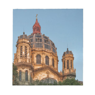 Paris France Saint Augustin Landmark Historic Sky Notepad