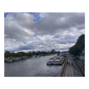 Paris. France. Seine  river Poster