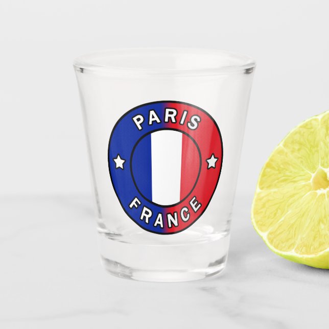 Paris France Shot Glass (Front)