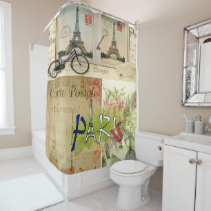 Paris France Shower Curtain