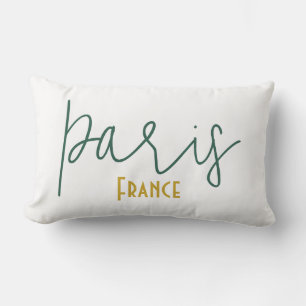 Paris, France Souvenir Lumbar Cushion