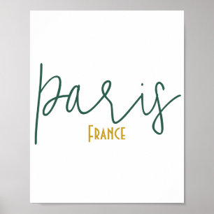 Paris, France Souvenir Poster