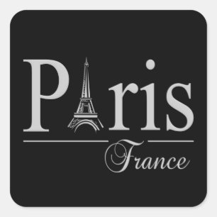 Paris France stickers