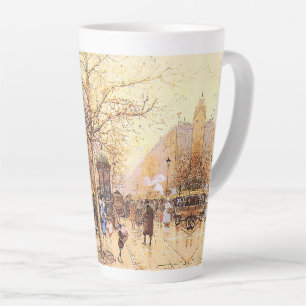 Paris France Street Scene Europe Latte Mug