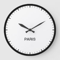 Paris France Time Zone Newsroom Style Clock