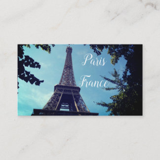 Paris France, Travel Agency, French Business Cards