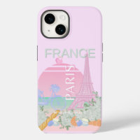 Paris, France, Travel Art, Preppy, Pastel, Pink