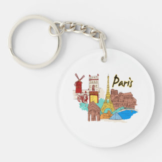 paris france travel image.png key ring