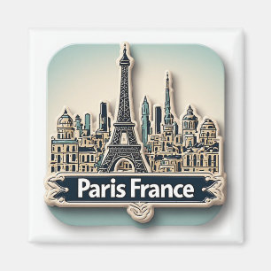 🧲 Paris France Travel Keepsake From Europe Trip Magnet