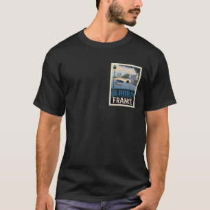 Paris France Travel Poster T-Shirt