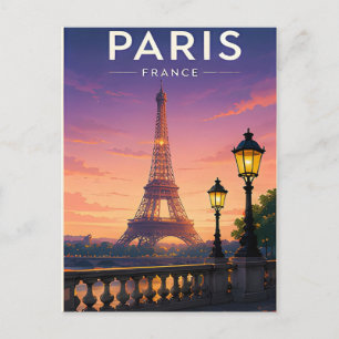 Paris France Travel Timeless City Gift Postcard