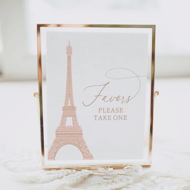 Paris French Eiffel Tower Favours Sign (Creator Uploaded)