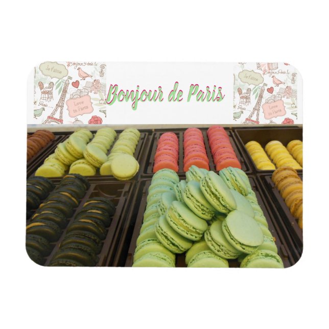 Paris French Macaron Magnet (Horizontal)