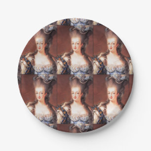 Paris French Marie Antoinette Paper Plates