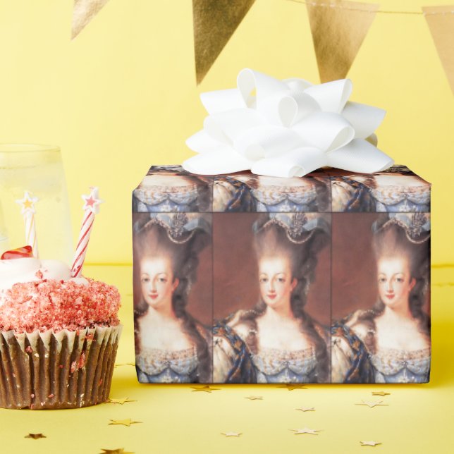 Paris French Marie Antoinette Wrapping Paper (Birthday Party)