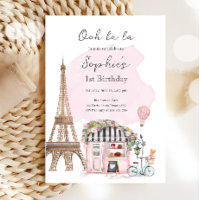 Paris French Parisian Cafe Tea Party Girl Birthday