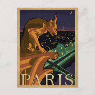 Paris - Gargoile Postcard