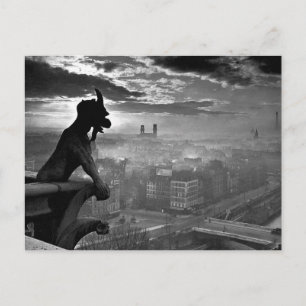 Paris Gargoyle 1920 Postcard