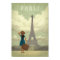 Paris Girl Vintage-Style Travel Poster