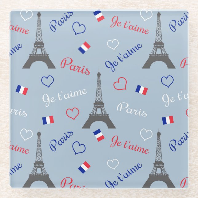 Paris Glass Coaster (Front)