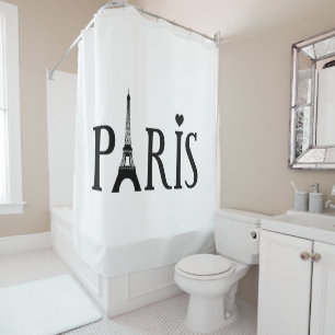 Paris - Graphic Art Shower Curtain