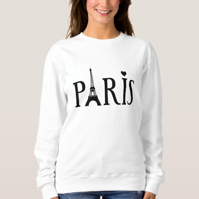 Paris - Graphic Art Sweatshirt (Front)