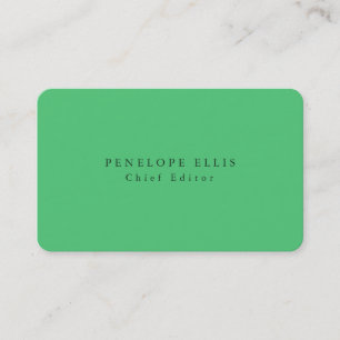Paris Green Unique Original Classical Professional Business Card
