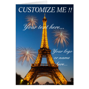 Paris Greeting Card - Eiffel Tower #1