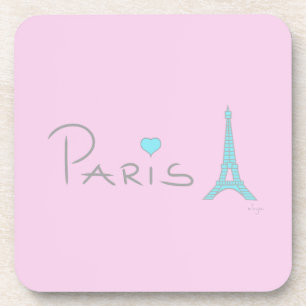 Paris Heart Eiffel Tower Coaster