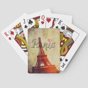 Paris Heart Playing Cards