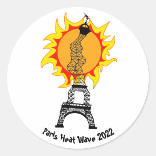 Paris Heat Wave 2022 Classic Round Sticker