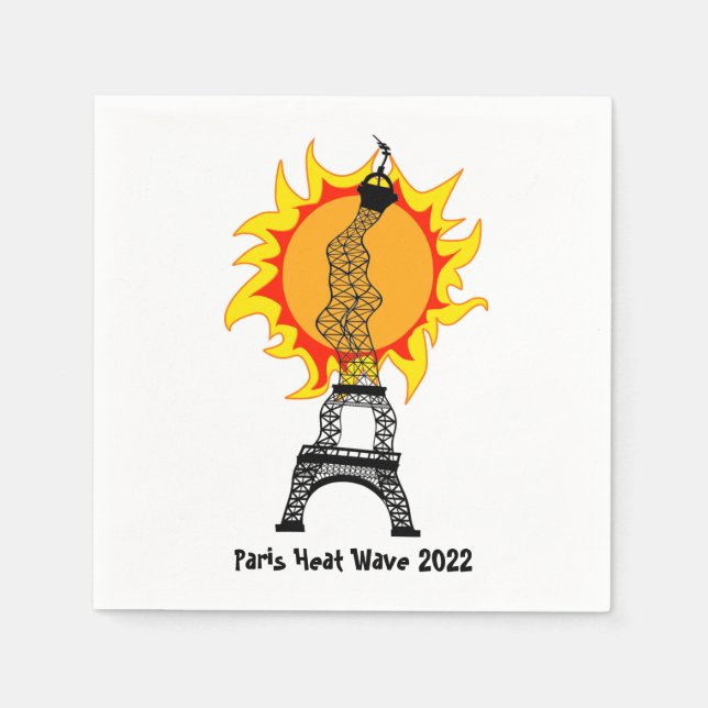 Paris Heat Wave 2022 Napkins (Front)