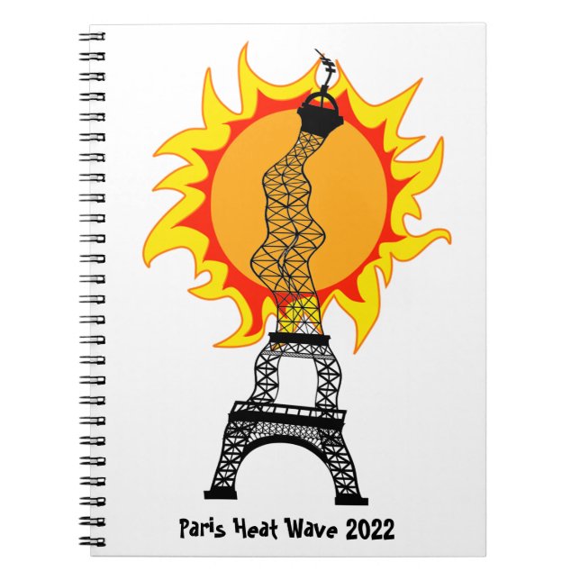 Paris Heat Wave 2022 Notebook (Front)