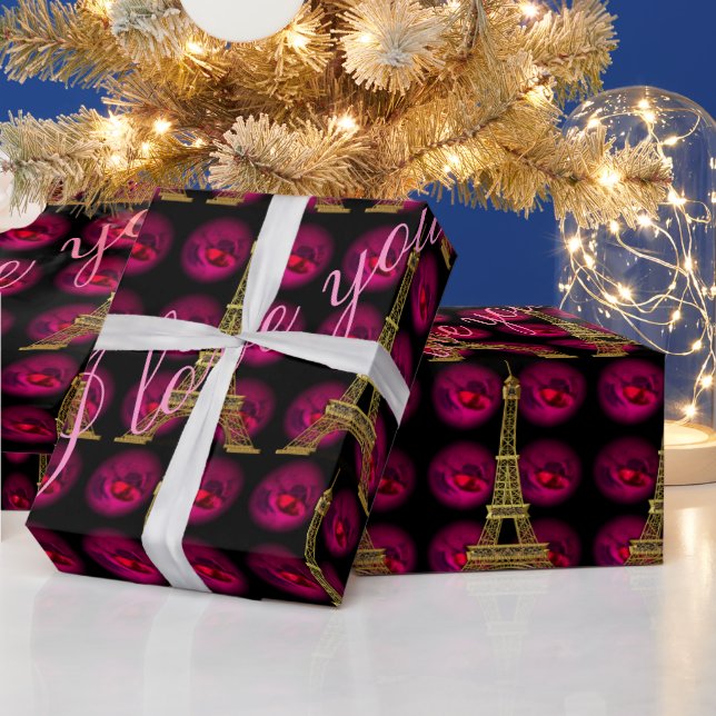 Paris Hot Villa 45' Elegant Customise Wrapping Paper (Holidays)