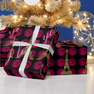 Paris Hot Villa 45' Elegant Customize Wrapping Paper