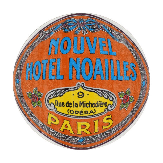 Paris Hotel, edit text Cutting Board (Front)