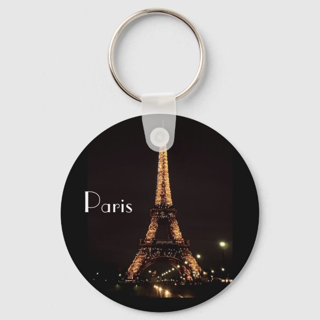 Paris Illuminations - Eiffel Tower Key Ring (Front)