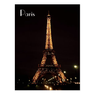 Paris Illuminations: The Eiffel Tower Postcard