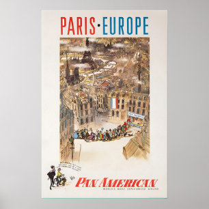 Paris Illustration Europe Art France Print Pan Ame