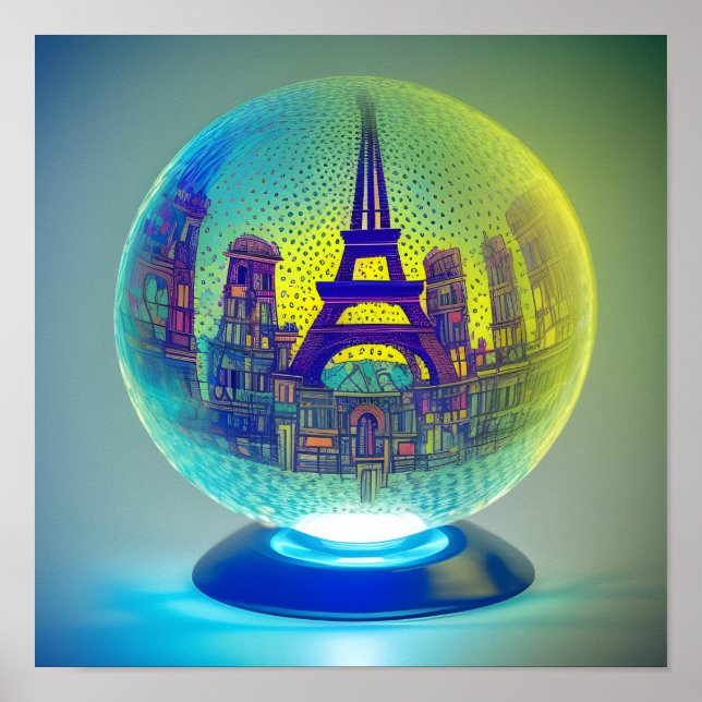 Paris in a Crystal Ball Poster (Front)