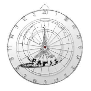 paris in a glass ball dartboard