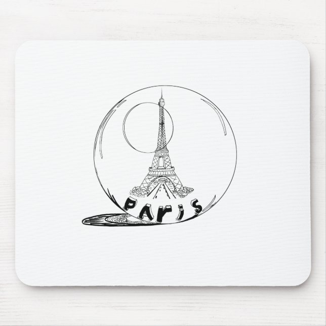 paris in a glass ball mouse pad (Front)