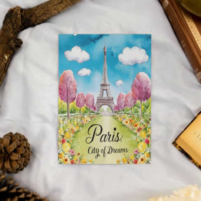 Paris In Bloom: A Dreamy Spring Day Postcard (Creator Uploaded)
