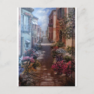 Paris in bloom postcard